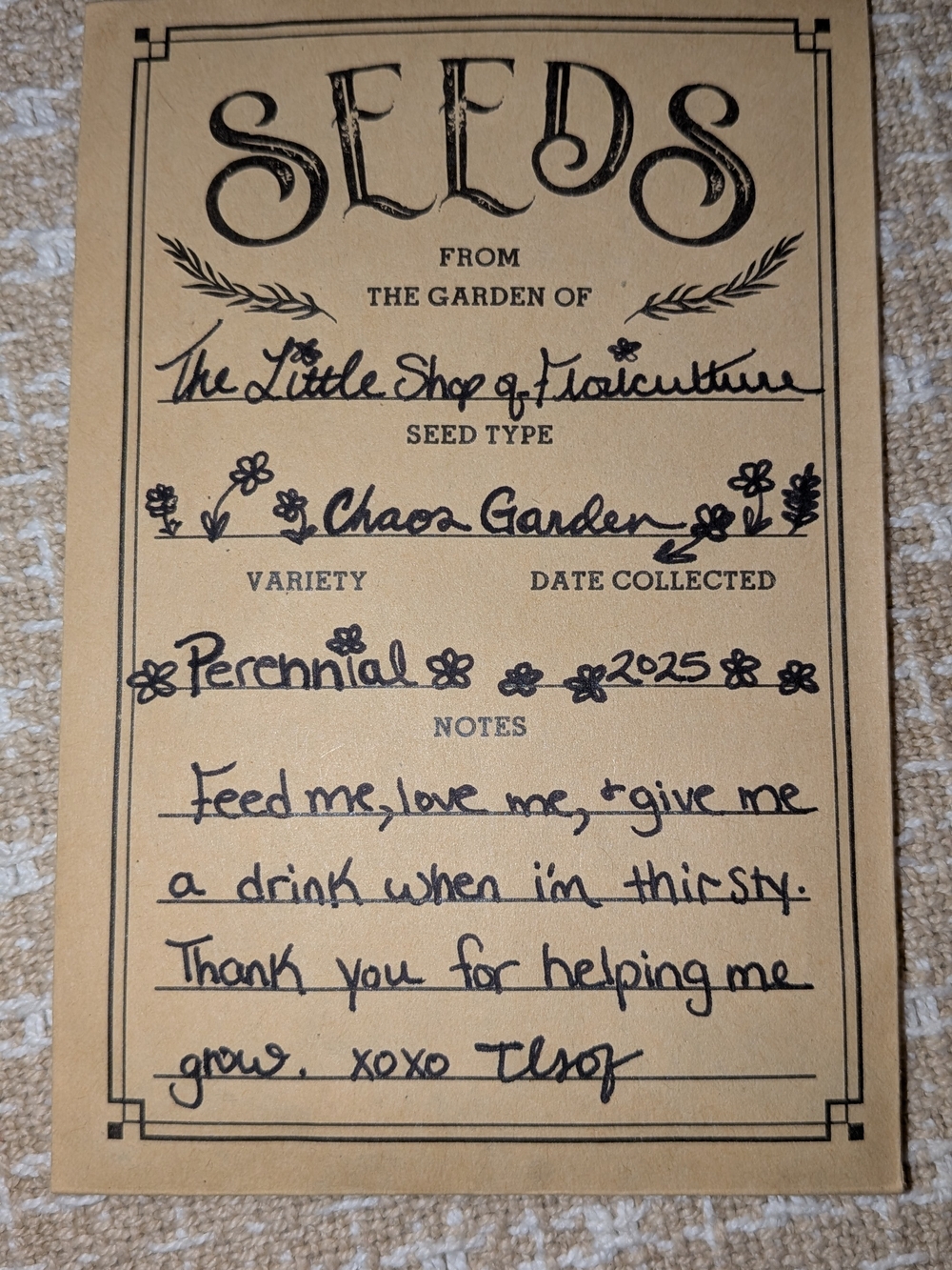 Chaos Garden Packet
